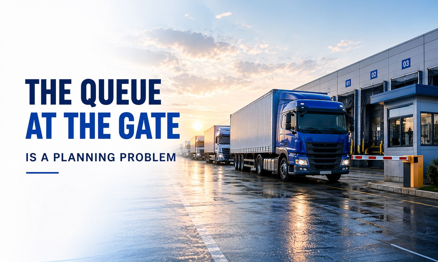 The Queue at the Gate Is a Planning Problem